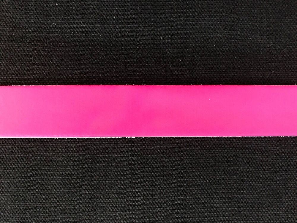 Leather Strap - Fluorescent Pink